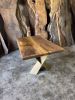 Walnut Wood Dining Table - Wooden Conference Table | Tables by Tinella Collection. Item composed of walnut in boho or minimalism style