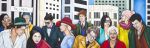 City People | Paintings by Lauryne Hart | Equinox House in Wellington