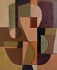 Inner Axis | Oil And Acrylic Painting in Paintings by Sophie DUMONT.. Item composed of wood and canvas in minimalism or contemporary style