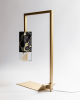 Lamp/Two BLACK | Table Lamp in Lamps by Formaminima. Item composed of brass and marble