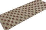 Vintage Zeki Müren Runner Rug in Red with Geometric Patterns | Area Rug in Rugs by Rug and Kilim