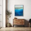 Blue Zones | Prints in Paintings by Victoria Primicias. Item made of wood & canvas compatible with contemporary and coastal style