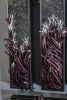 "Converge"- 5 panel glass wall cane sculpture | Glasswork in Wall Treatments by Shayna Leib. Item made of glass works with contemporary & eclectic & maximalism style