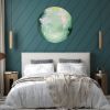 Into the mystic - Round canvas abstract painting | Oil And Acrylic Painting in Paintings by Jennifer Baker Fine Art. Item made of canvas works with contemporary style
