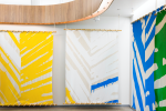 "Leaf Innards" | Wall Sculpture in Wall Hangings by ANTLRE - Hannah Sitzer | Google Events Center in Redwood City. Item made of canvas