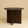Dark Marble and Oak Dining Table - DALMA by Lebanto | Tables by Lebanto. Item composed of oak wood & marble compatible with minimalism and contemporary style