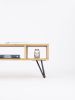 Modern coffee table, media console, entertainment center | Tables by Mo Woodwork. Item composed of wood & steel