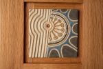 Abstract Sun No. 1 | Wall Sculpture in Wall Hangings by Clare and Romy Studio. Item made of ceramic works with boho & mid century modern style