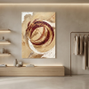 Circular Harmonies — Abstract Canvas Artwork in Earth Tones | Prints in Paintings by Alpenglow Workshop. Item composed of canvas in boho or minimalism style