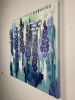 Hollyhocks Floral Painting | Oil And Acrylic Painting in Paintings by Mandy Martin Art. Item made of canvas