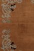 Rug & Kilim’s Chinese Art Deco Square Rug, Brown with Greek | Area Rug in Rugs by Rug and Kilim