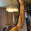 "Round Dark Bronze Flower" | Mirror in Decorative Objects by IRENA TONE. Item in minimalism or contemporary style