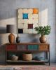 Whimsy - 24 x 30 Panel Installation, Framed | Mixed Media in Paintings by JD Logan Fine Art. Item made of birch wood works with minimalism & contemporary style