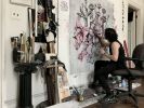 Fleurs de La Muse | Oil And Acrylic Painting in Paintings by Sean Martorana. Item composed of canvas & synthetic