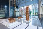 Lobby Installation | Public Sculptures by Barbara Cooper | 353 North Clark, Chicago, IL in Chicago. Item made of wood