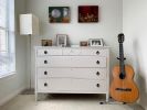 "The French Musician's Apartment, Green Room" and " The Captain's Collection" | Oil And Acrylic Painting in Paintings by Gladys Poorte | Private Residence - Austin in Austin. Item composed of wood and synthetic
