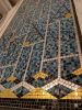 Russel Square Bathroom Floor Mosaic in Gold & White Gold | Art & Wall Decor by Paul Siggins - The Mosaic Studio | Russell Square in London. Item composed of glass