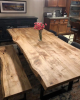 The Scott Live Edge Table | Dining Table in Tables by TRH Furniture. Item composed of maple wood & steel
