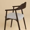 Smoked Oak Chair - MIKURA by Lebanto | Lounge Chair in Chairs by Lebanto. Item composed of oak wood & fabric compatible with minimalism and contemporary style