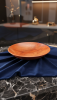 Pear Wood Bowl with Blue Resin | Handcrafted Luxury Art | Decorative Bowl in Decorative Objects by Holzkunst Samuel Meisinger. Item composed of wood and synthetic