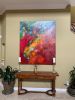 Flowers & Faeries Oil Abstract | Oil And Acrylic Painting in Paintings by Strokes by Red - Red (Linda Harrison). Item made of canvas
