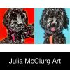 Woof | Oil And Acrylic Painting in Paintings by Lulu Bella Art | Colorado Tower in Austin. Item made of canvas & synthetic