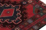 Vintage Baluch Afghan runner in Red, Blue & Brown Patterns | Area Rug in Rugs by Rug and Kilim