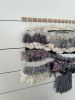 Neutral Textural Fiber Art Wall Hanging in Ivory and Gray | | Tapestry in Wall Hangings by Fiber Art by Melanie. Item composed of wood and cotton in minimalism or contemporary style