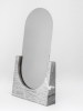 Vuoti Riflessi - rigato | Mirror in Decorative Objects by gumdesign. Item composed of metal and marble in contemporary style