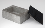 Racconti Raccolti - grigio | Storage Bin in Storage by gumdesign. Item composed of metal & marble compatible with contemporary style