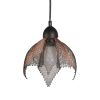 Steel Wire Mesh and Copper Pendant Light  10" t x 8.5"w | Pendants by Anne Lindsay Studio. Item made of copper compatible with contemporary and industrial style