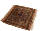 Antique Baluch Geometric Pink and Golden Brown Wool Persian | Area Rug in Rugs by Rug and Kilim