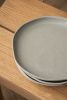 Handmade High-sided Porcelain Dinner Plate. Gray Sky | Dinnerware by Creating Comfort Lab