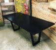 Ebonized White Oak Dining Table | Tables by Black Rose WoodCraft