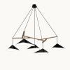 Emily Group of Five Pendant Light | Chandeliers by MOSS Objects. Item composed of oak wood and steel in contemporary or modern style