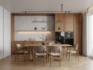 Flight Shadows - pendant linear 1500 mm | Pendants by SVITANOK by Artem Zakharchenko. Item composed of fabric & steel compatible with boho and minimalism style