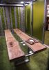 Silky Oak River-Conference Table | Tables by Lumberlust Designs | ASU - The Biomimicry Center in Tempe. Item made of oak wood with glass