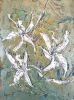 Botanical Essence: Orchid VI | Oil And Acrylic Painting in Paintings by Dorothy Fagan Fine Arts. Item made of canvas works with minimalism & mid century modern style