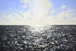 Ocean 100. | Oil And Acrylic Painting in Paintings by IRYNA KASTSOVA. Item composed of canvas compatible with minimalism and coastal style