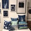 Erica Gimson Design handmade decorative pillows and cyanotype artwork | Pillows by Erica Gimson Design | Plant Seven in High Point. Item made of fabric