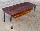 The Jetson's Coffee Table with dual suspended shelves | Tables by Handufactured by Brent Bond. Item in mid century modern or contemporary style