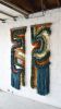 Abstract fiber art | Tapestry in Wall Hangings by Camille McMurry. Item composed of wool compatible with mid century modern and contemporary style