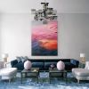 Purple Haze | Oil And Acrylic Painting in Paintings by Eugenie Diserio. Item composed of canvas compatible with mid century modern and contemporary style