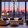 Allure Chandelier Clear and Frosted White Geometric Globes | Pendants by Galilee Lighting. Item made of metal & glass compatible with modern style
