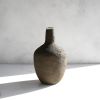 Extra Large Vessel Vase in Textured Earthen Brown Concrete | Vases & Vessels by Carolyn Powers Designs. Item composed of concrete and glass in minimalism or contemporary style