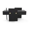 A Todo Andar III - Blue Mahoe Wood Low Center Table | Coffee Table in Tables by HERBEH WOOD. Item composed of wood and steel in contemporary style