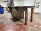 Model #1087 - Custom Kitchen Island With Seating Area | Countertop in Furniture by Limitless Woodworking. Item composed of maple wood compatible with mid century modern and contemporary style