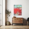 Cerise Harbor | Oil And Acrylic Painting in Paintings by Victoria Primicias. Item composed of wood and canvas in minimalism or contemporary style