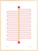 Keep Going 1 (Pink, Marigold & Crimson Colorway) | Prints by Jessica Poundstone. Item composed of paper