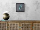 Blue Static | Tapestry in Wall Hangings by Morgan Hale. Item composed of linen in minimalism or mid century modern style